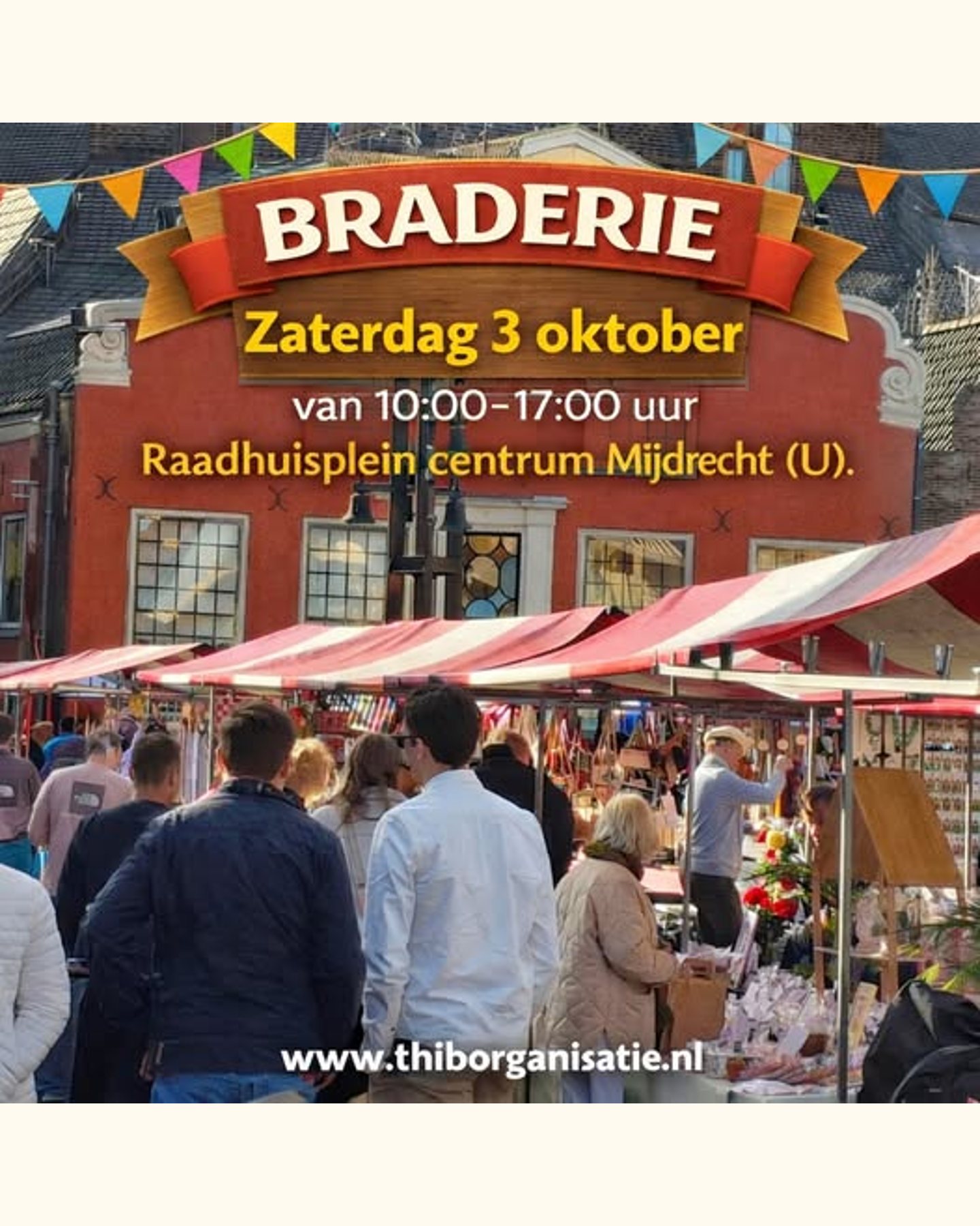 Flyer van Braderie Mijdrecht in Mijdrecht.